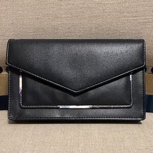 Taylor Brooke Large Black Envelope-Style Wallet/Clutch